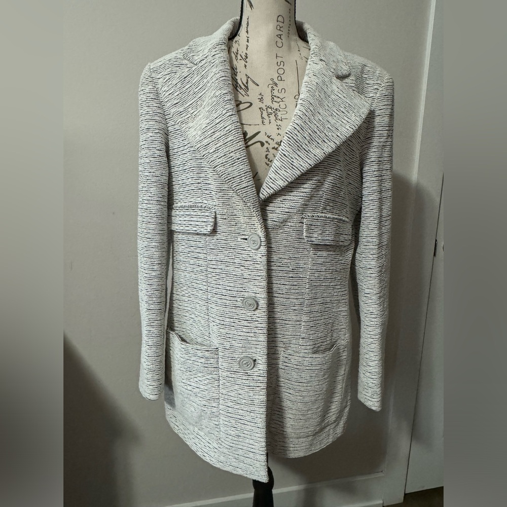 Cha white/black jacket 44, fitting 8/10/12